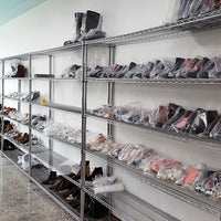 Stainless Steel Chrome Plated Carbon Steel Multi-Layer Storage Rack with Wheels for Cold Storage and Workshops