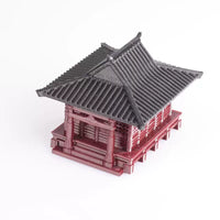 Chinese Zen House Miniature Ancient Architecture Model for Micro Landscape Aquariums and Bonsai