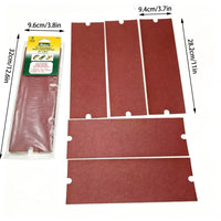 Handheld Sandpaper Holder Set with 11 Sanding Sheets for Wall Polishing and Manual Grinding