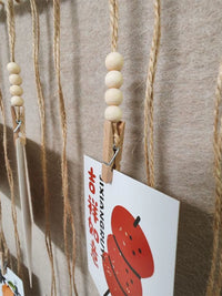 DIY Photo Display Rope with Clips for Wall Decor