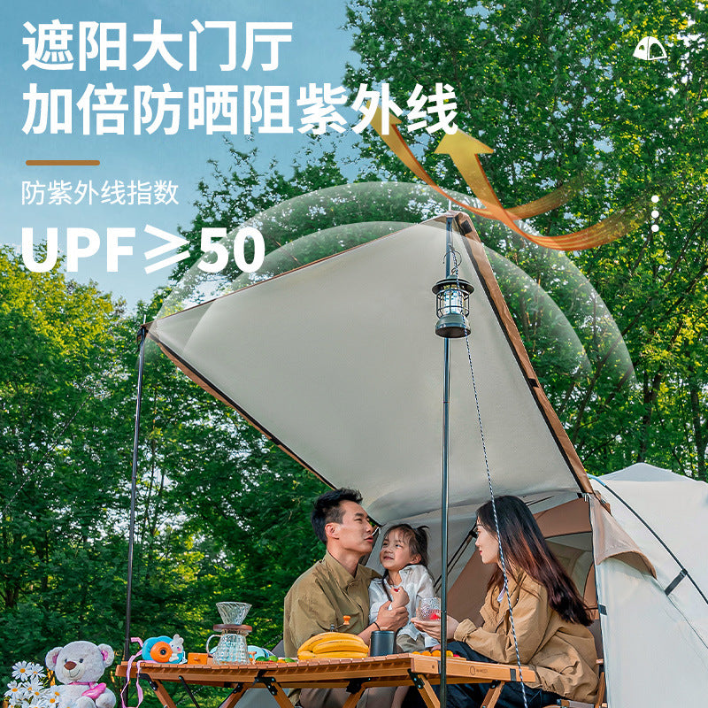 Automatic Pop-Up Camping Tent, Portable Folding Waterproof Sunshade for Outdoor Picnic, Hiking & Beach