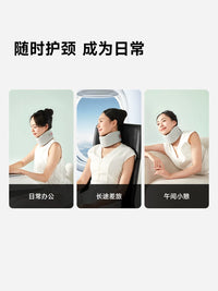 8H Memory Foam U-Shaped Neck Pillow for Travel and Office