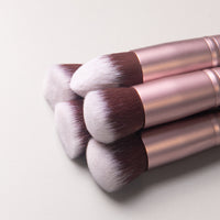 14-Piece Professional Makeup Brush Set with Wooden Handles and Storage Bag