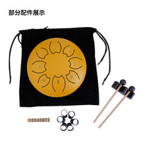 6-inch 11-Note Steel Tongue Drum Percussion Instrument for Beginners Kids Handpan Mini