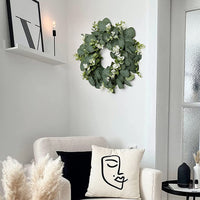 Artificial Eucalyptus Wreath for Door Decor, Christmas, Welcome Parties, and Home Decoration