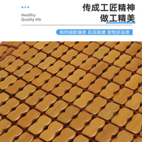 Bamboo Seat Cushion for Office Chairs and Home Use, Breathable Summer Cooling Mat