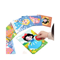 Kids' DIY 3D EVA Sticker Art Kit - Princess Kindergarten Craft Material Pack for Girls, Educational Toy