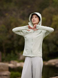 UV Protection Cooling Hoodie for Men and Women, UPF 50+ Quick Dry Sun Protection Jacket with Visor