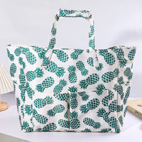 Large Capacity Oxford Cloth Beach Tote Bag with Waterproof Storage