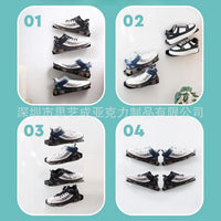Autographed Sports Shoe Wall Mount Display Rack for Basketball and Soccer Cleats