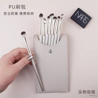15-Piece Gilded Eye Makeup Brush Set with Portable Bag