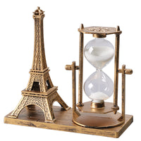 Creative Retro Eiffel Tower Hourglass Desktop Ornament for Students and Office Decor