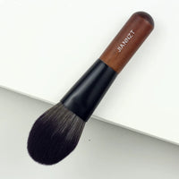 Jans Mini Portable Makeup Brush Set - Wool Blending, Eyeshadow, Nose Contour, Concealer Brushes for Travel