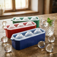 Sphere Ice Cube Tray for Coffee and Whiskey, Quick Freeze Ice Ball Mold, Easy Release Food-Grade Silicone Ice Maker