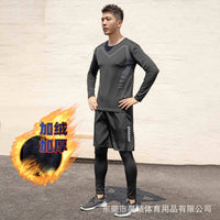 Men's Quick Dry Compression Shorts Set for Running, Basketball, Gym Workout, High Elastic Training Base Layer