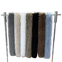 Long Faux Lamb Wool Scarf European Style Faux Fur Plush Scarf Winter Versatile Double-Sided Shawl Neck Warmer