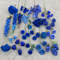 Artificial Klein Blue Peony Rose Iris Swallow Flower for Wedding Aisle Decor