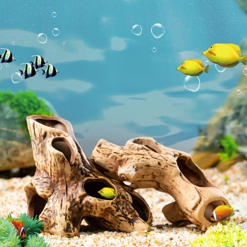 Aquarium Decorative Hideaway Cave for Fish and Shrimp Breeding