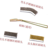 Mini Wire Brush for Rust Removal and Cleaning, Straight/Bent Head Stainless Steel