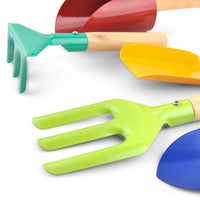 Kids Garden Tool Set for Planting and Gardening - Shovel, Rake, Hoe, and More