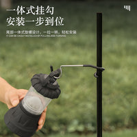 Outdoor Camping Lantern Pole Hook Multifunctional Non-slip S-Hook Stainless Steel Pig Tail Storage Hook
