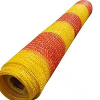 Construction Safety Barrier Netting for Balconies and Work Sites, Orange and Yellow