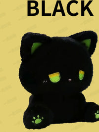 Emo Cat Plush Doll with Glasses - 15cm Cute Stuffed Animal Toy