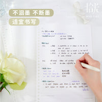 Shiguang Zaiyun Loose-Leaf Paper Refills for B5 26-Hole and A5 20-Hole Notebooks, Lined, Blank, and Grid Options