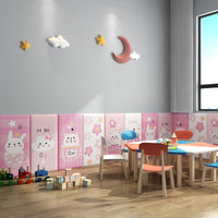 Cartoon Self-Adhesive Anti-Collision Wall Sticker for Kids' Room Headboard Decor