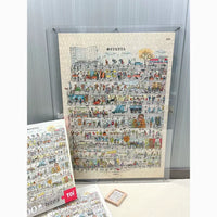 Acrylic Jigsaw Puzzle Frame for 500/1000 Pieces, High Transparency, Thickened Display Photo Frame