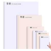 White Cardstock Paper for Drawing, Painting, and Crafts - A3, A4, 2K, 4K, 8K Sizes