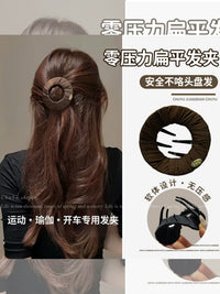 No-Pressure Flat Hair Clip for Updos and Yoga