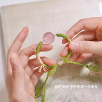 DIY Hand-Woven Bracelet Kit with Crystal Beads, New Chinese Tibetan Style