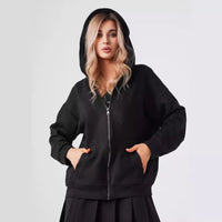 Unisex Zip-Up Hoodie with Cherry Blossom Pink Accents