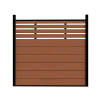 Wood Plastic Composite Outdoor Fence Panel for Garden Patio Wall, Flame Retardant & Waterproof