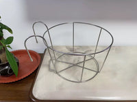 Stainless Steel Round Planter Hanging Rack for Balcony Railings