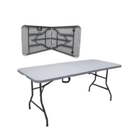 Portable Folding Table for Outdoor Camping, Market Stall, and Home Use - Durable Plastic Construction