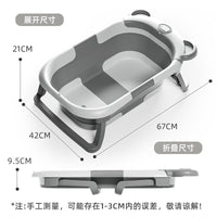 Foldable Pet Bathtub for Cats and Small Dogs with Temperature Sensor Option