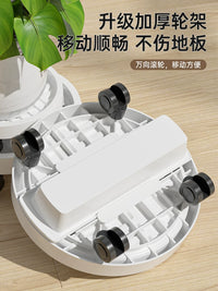 Heavy-Duty Rolling Plant Caddy with Water Tray - Indoor/Outdoor Planter Dolly with Wheels
