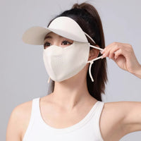 UV Protection Full Face Mask with Brim for Cycling and Sun Protection