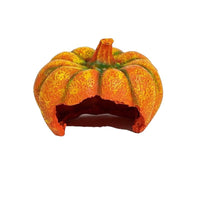 Reptile Hideout House Decoration for Corn Snakes Geckos Lizards, Resin Pumpkin/Tree Stump Design