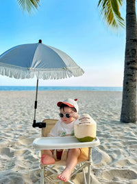 Kids' Portable Folding Outdoor Chair with Optional Sun Umbrella for Camping, Beach & Travel
