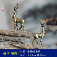 Miniature Deer Figurine and Landscape Ornament for Micro-Landscape Decor