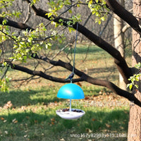 Mushroom Head Outdoor Bird Feeder for Garden & Yard, Rainproof Hanging Wild Bird Feeder