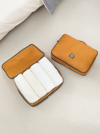 Travel Compression Packing Cubes Double-Layer Luggage Organizer for Clothes Underwear