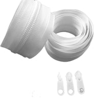 Nylon Coil Zipper Tape with Plastic Sliders for DIY Sewing and Repair