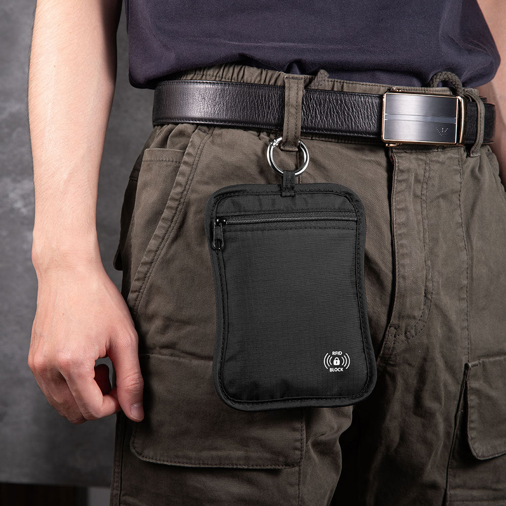 RFID Blocking Travel Wallet Passport Holder with Large Capacity