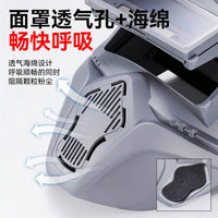 Auto-Darkening Welding Helmet with True Color Lens and Breathable Vents