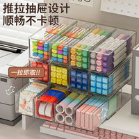Clear Stackable Display Case for Badges and Pins, Large Capacity Storage Box for Collectibles