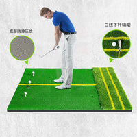Portable Golf Hitting Mat 1.2*1.5m with Practice Accessories for Indoor Outdoor Training